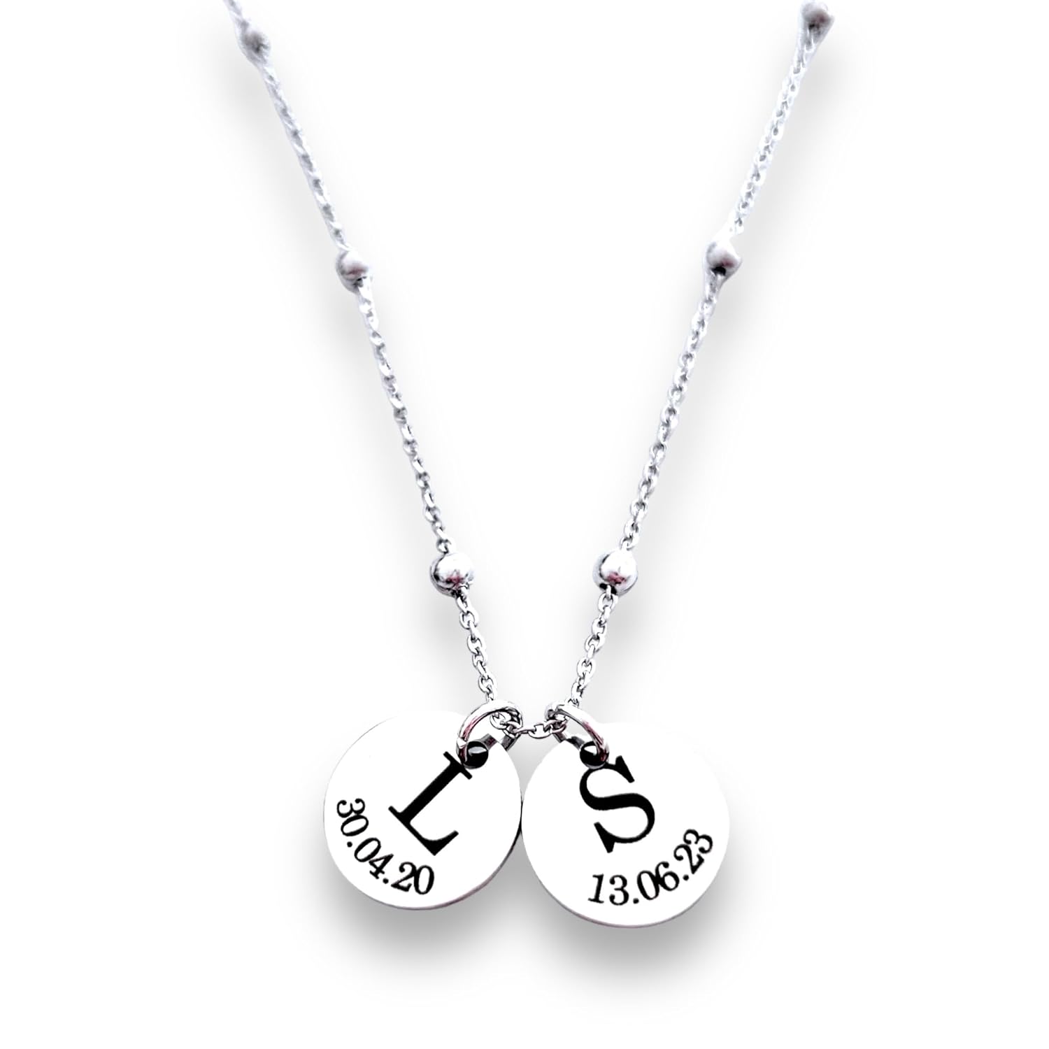 Collana Personalizzata Con Nome - Ciondolo Barra Inciso | Acciaio Inox, Oro/Argento/Nero - Foto 6