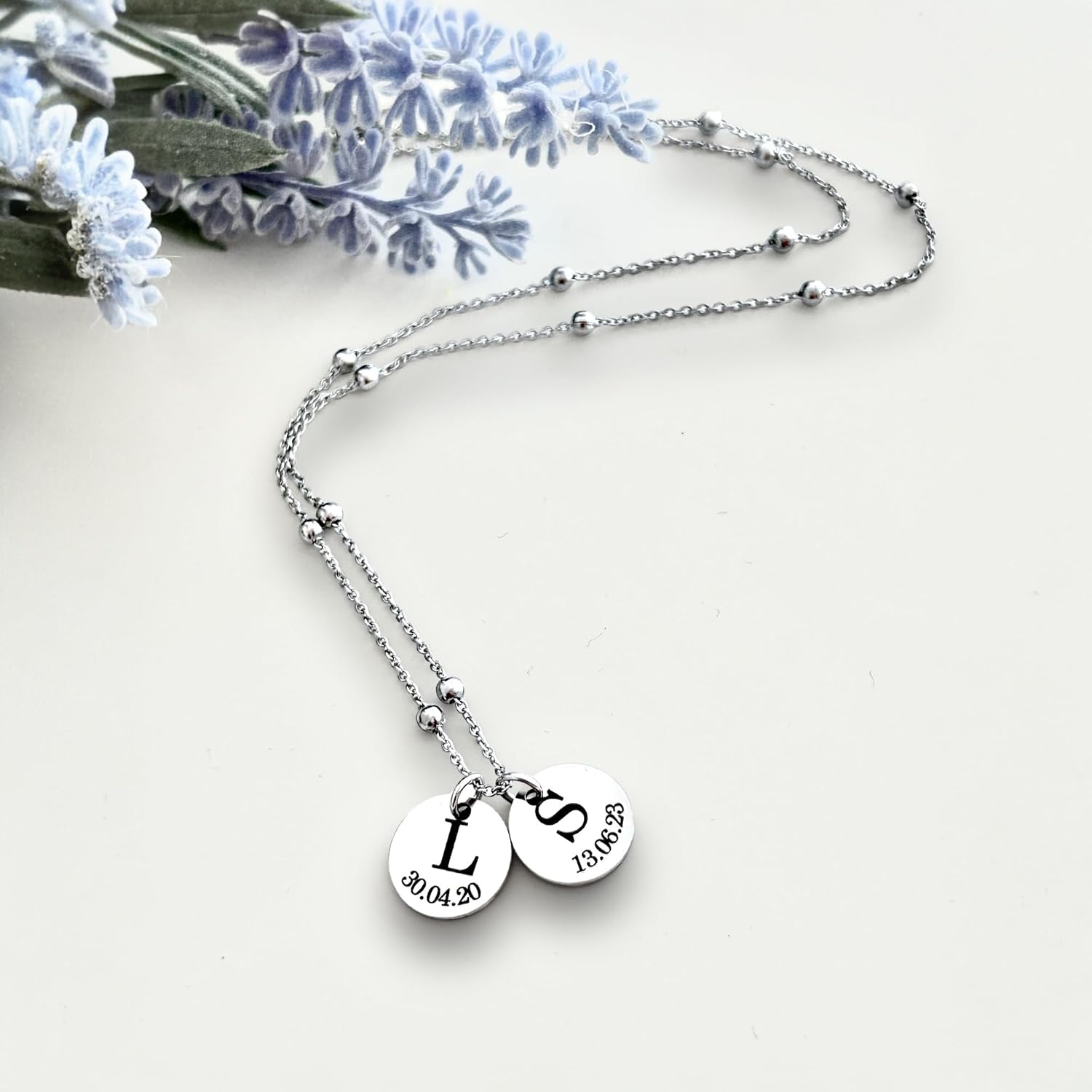 Collana Mamma e Figli - Collana Mamma e nomi Figli incisi - Regalo Compleanno e Festa della Mamma