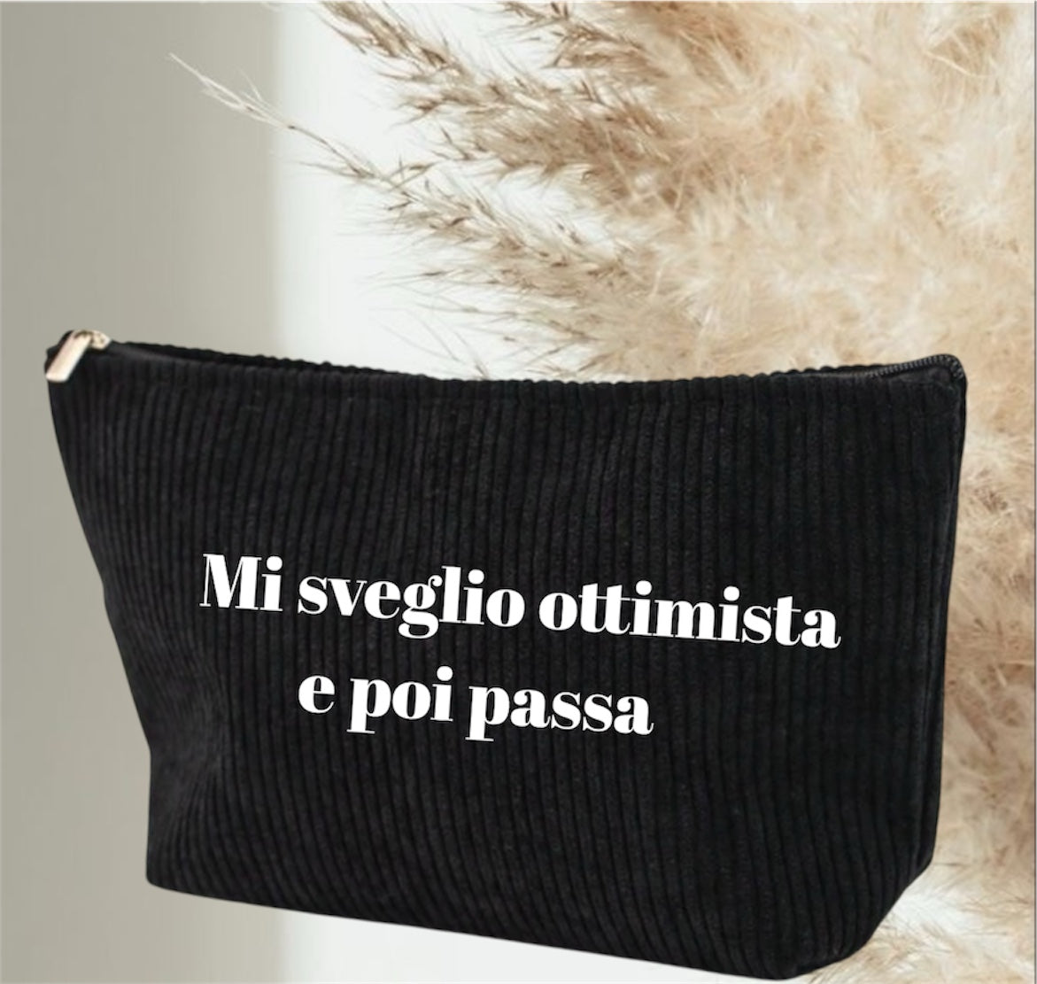 Pochette personalizzate nome frase in Velluto|Idea Regalo Natale 2025!