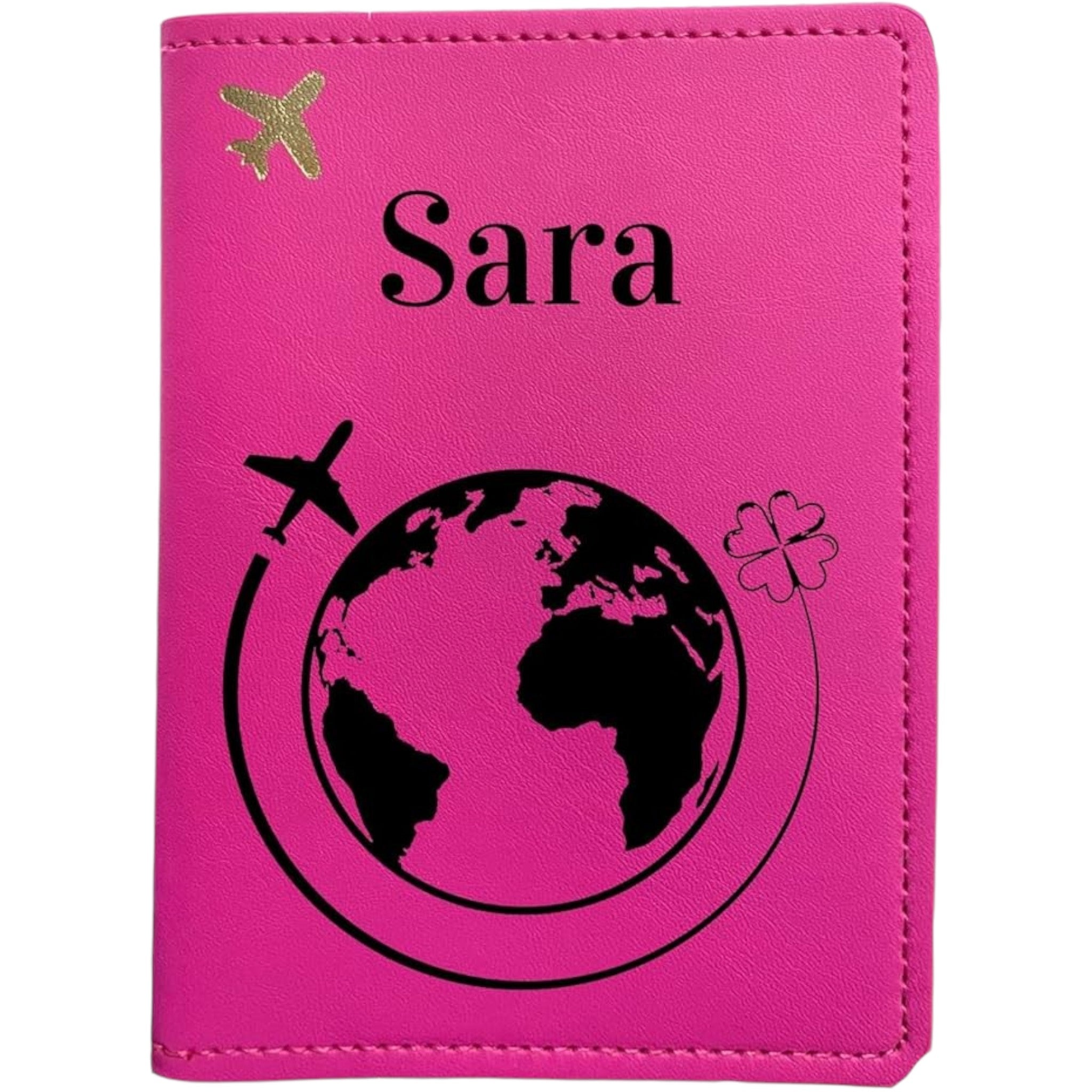 Porta Passaporto Personalizzato Nome - Idea regalo Coppia - Idea regalo addio al Nubilato Celibato