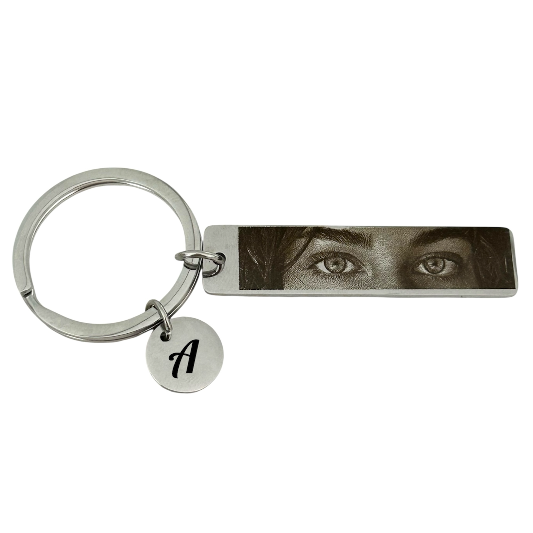 Portachiavi con foto incisione Occhi - Portachiavi con foto incisione - Incisione laser nitida e perfetta