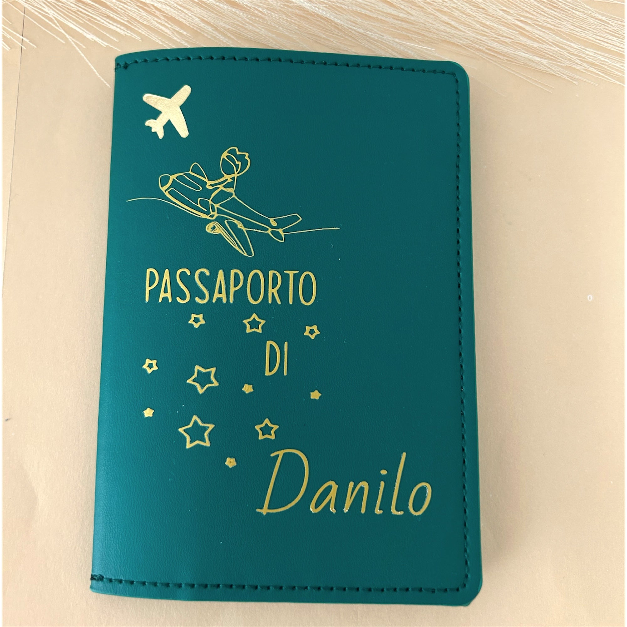 Porta Passaporto Personalizzato Nome - Idea regalo Coppia - Idea regalo addio al Nubilato Celibato