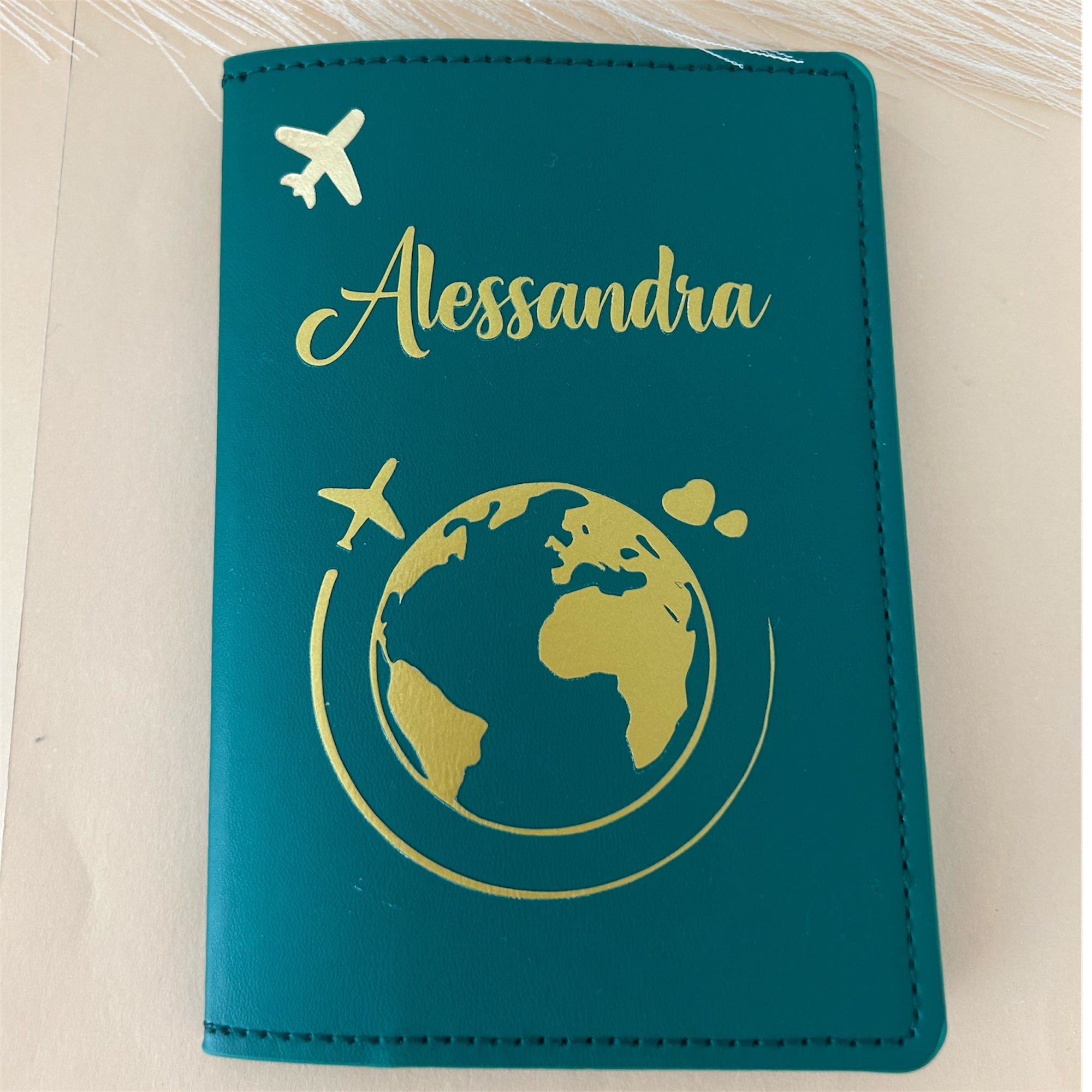 Porta Passaporto Personalizzato Nome - Idea regalo Coppia - Idea regalo addio al Nubilato Celibato