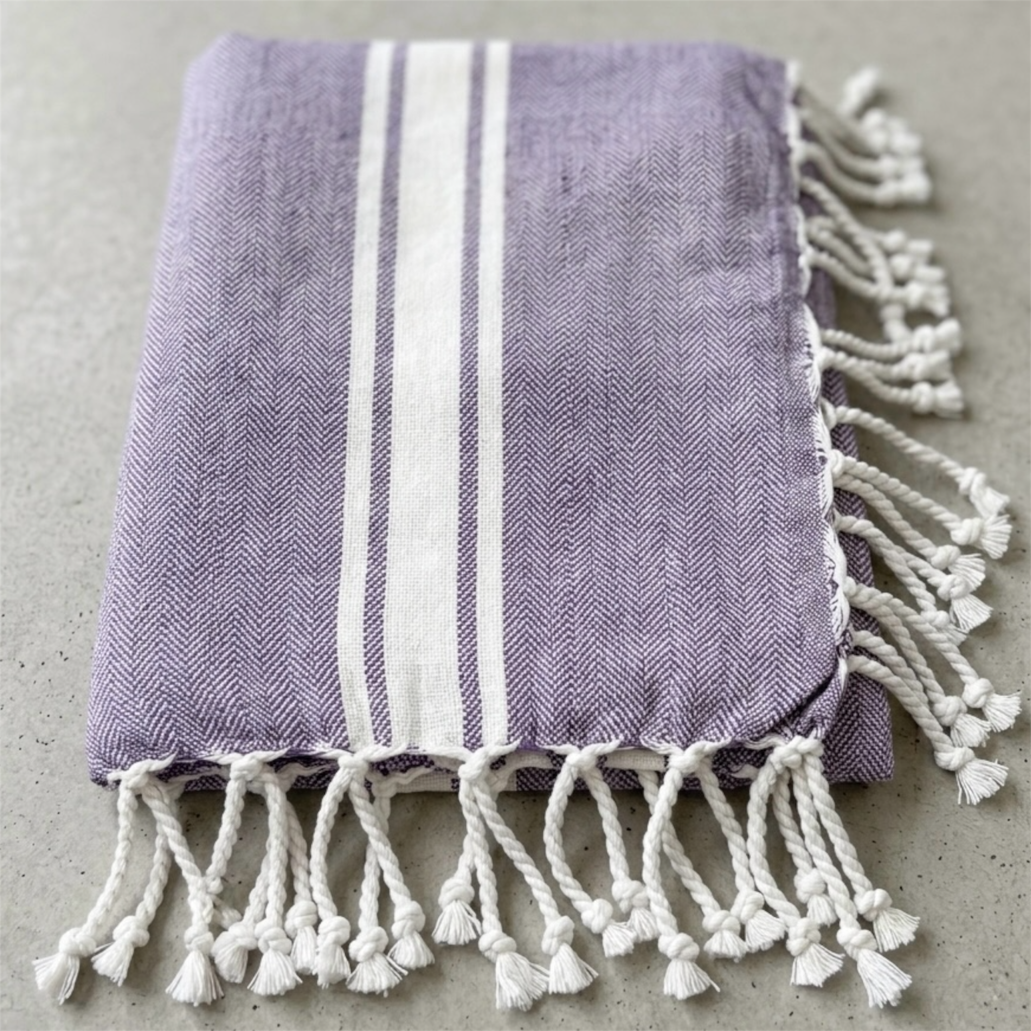 Telo Mare Fouta Personalizzato con Nome | 100% Cotone con Frange