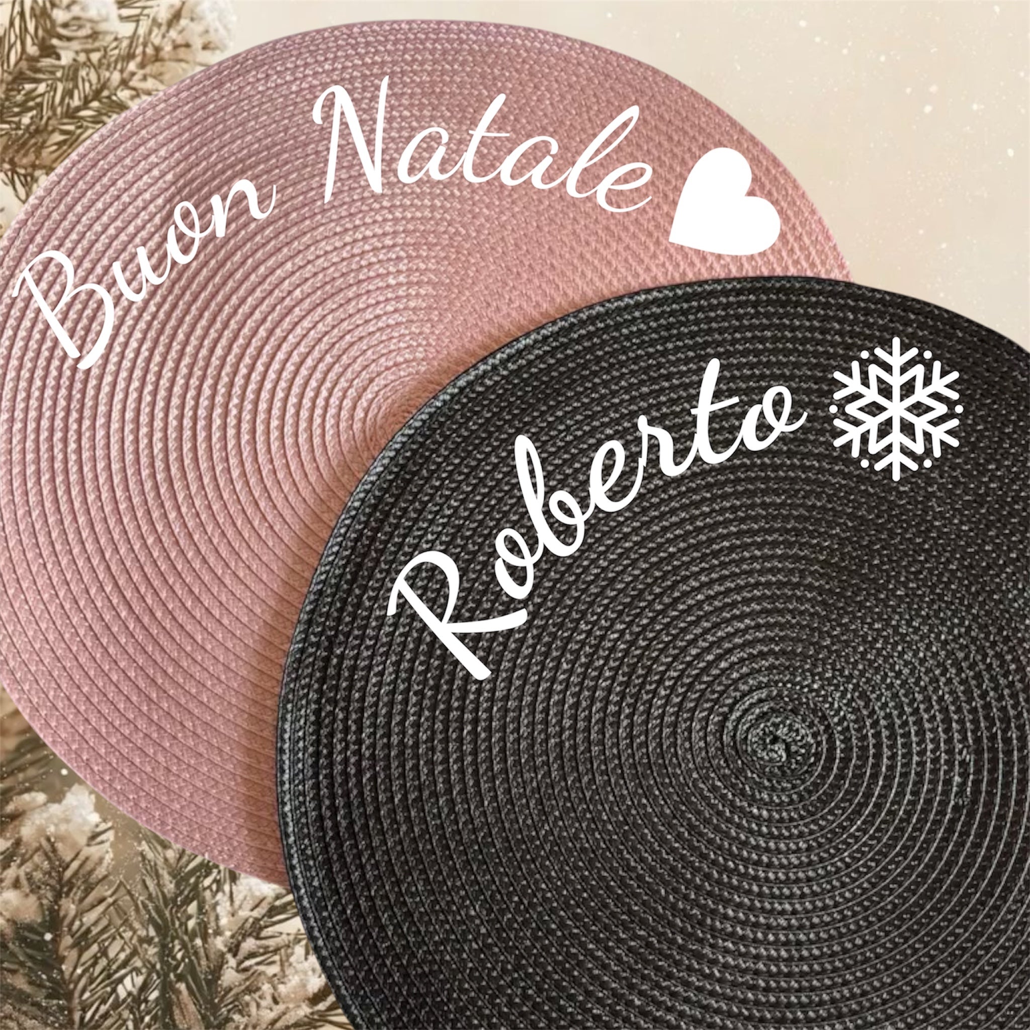 Tovagliette Personalizzate con Nome o Dedica | Varie Colorazioni