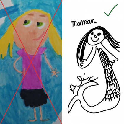 Collana con Inciso il tuo Disegno | Collana Personalizzata con una tuo disegno!