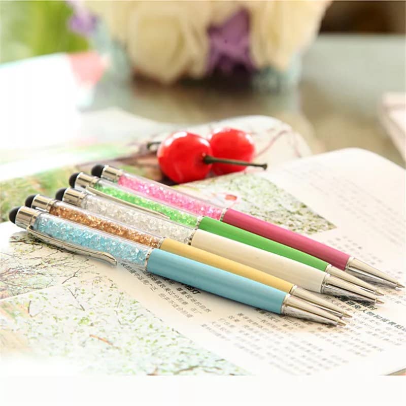 Penna stile Swarovsky personalizzata con il nome o la dedica. Con brillantini glitter alla moda. Un penna unica come idea regalo