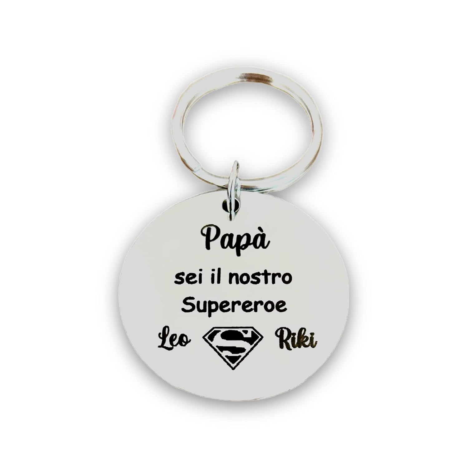 "Dad You Are Our Superhero" Keychain