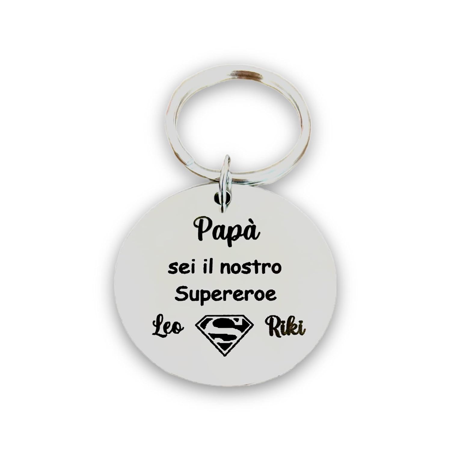 Portachiavi "Papà sei il nostro Supereroe"