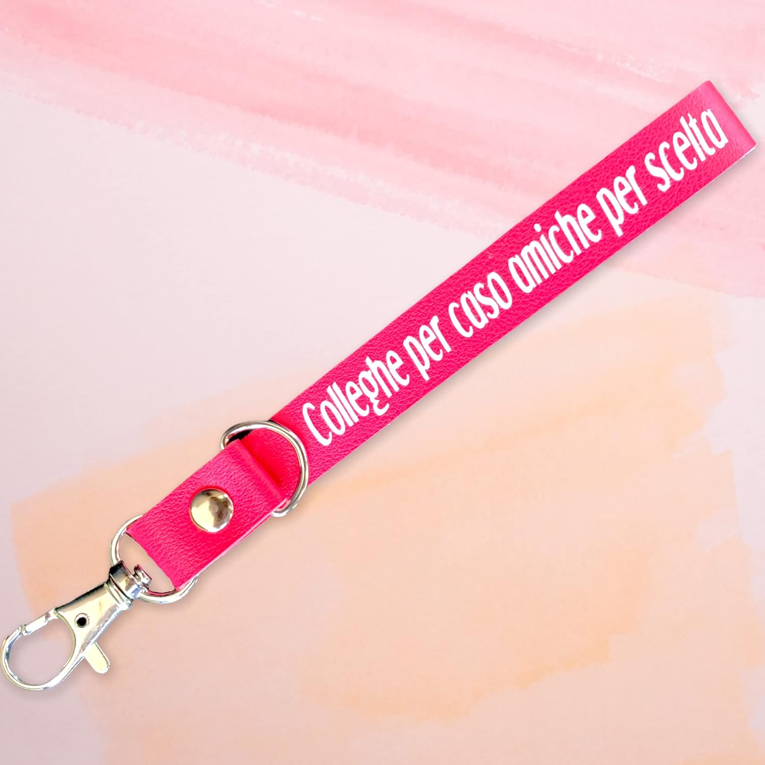 Portachiavi Colleghe Amiche - Portachiavi Colleghe per caso Amiche per scelta - Portachiavi Amica - Portachiavi personalizzato Amica