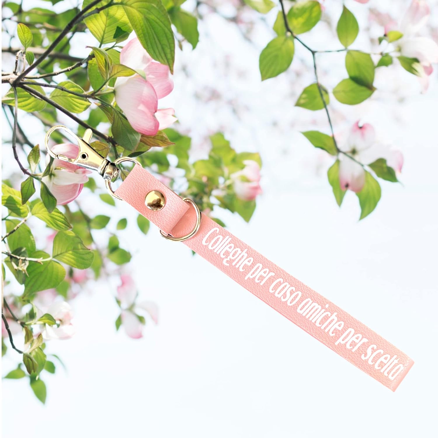 Portachiavi Colleghe Amiche - Portachiavi Colleghe per caso Amiche per scelta - Portachiavi Amica - Portachiavi personalizzato Amica