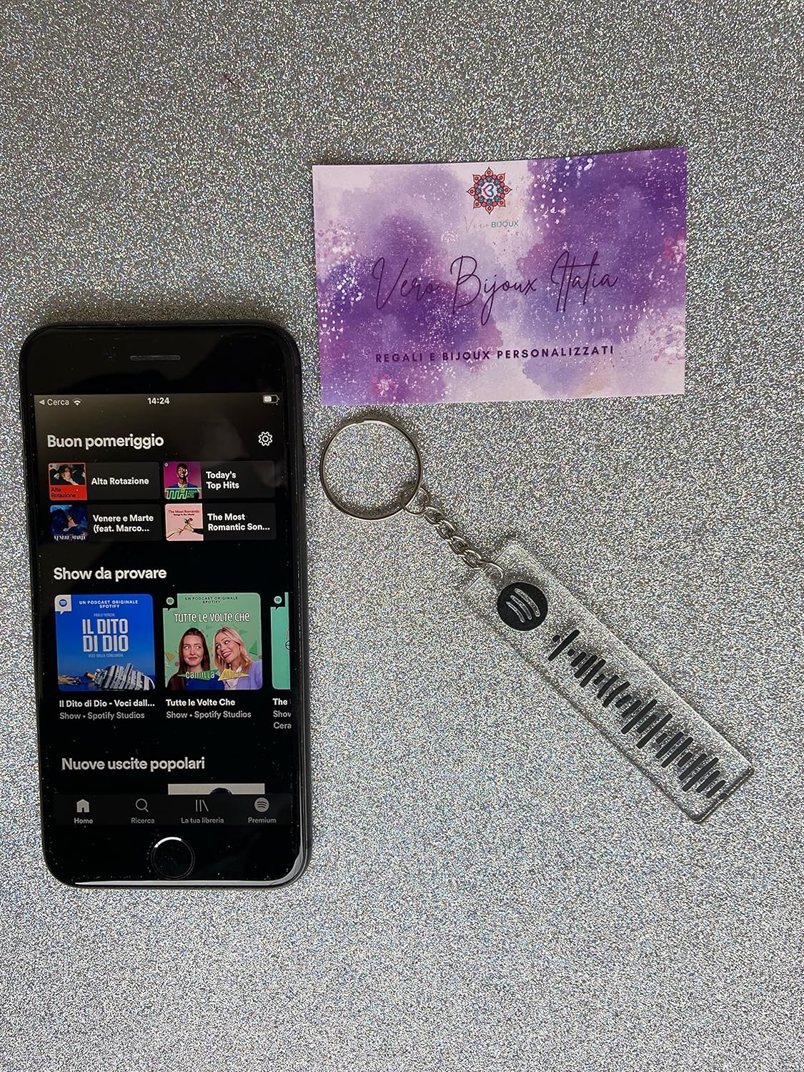 Spotify plexiglass key ring