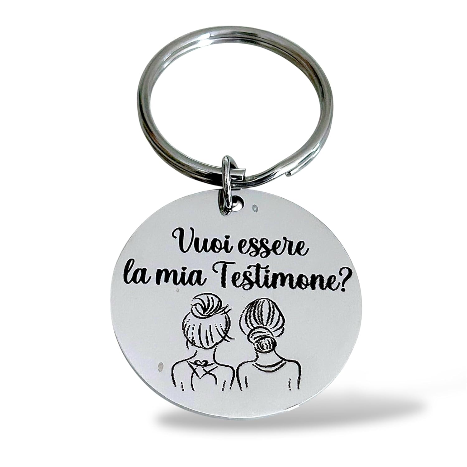 Portachiavi Testimone - Regalo Testimone - Portachiavi vuoi essere la mia Testimone - idea regalo per Testimone Matrimonio