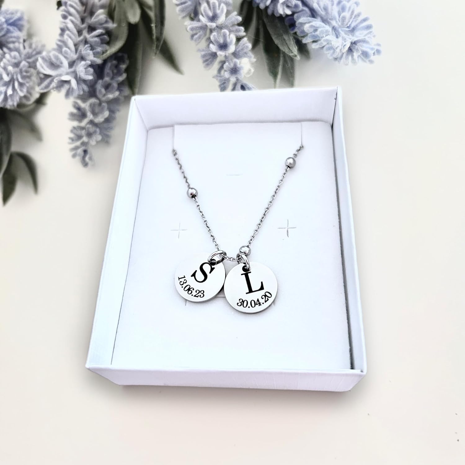 Collana Mamma e Figli - Collana Mamma e nomi Figli incisi - Regalo Compleanno e Festa della Mamma