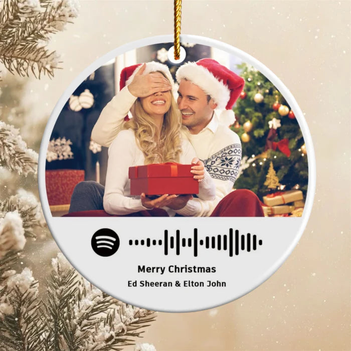 Palline di Natale personalizzate con codice Spotify e foto | Idea regalo Natale 2025!