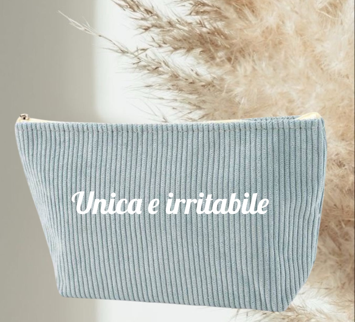 Pochette personalizzate nome frase in Velluto|Idea Regalo Natale 2025!