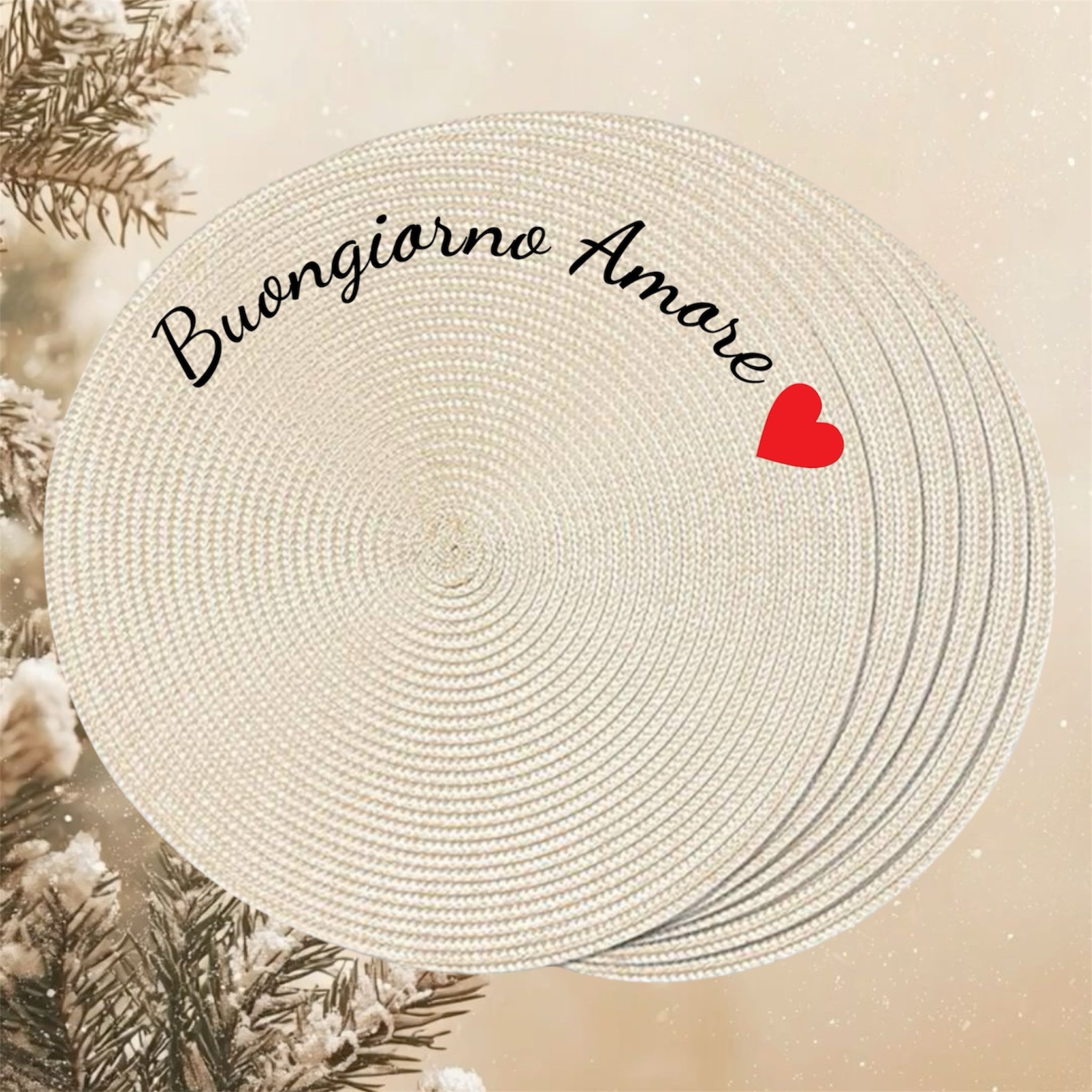 Tovagliette Personalizzate con Nome o Dedica | Varie Colorazioni