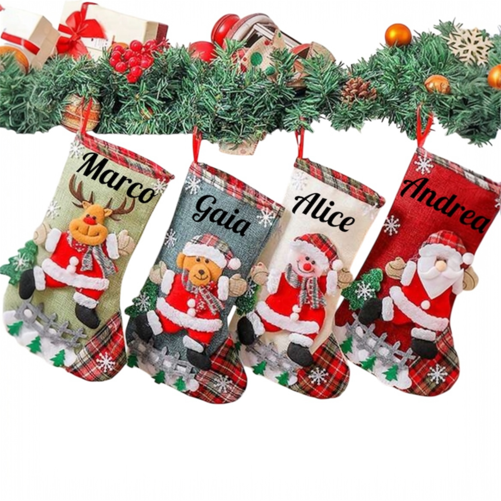 Calze Befana Personalizzate con Nome | Idea regalo perfetta per questo Natale !