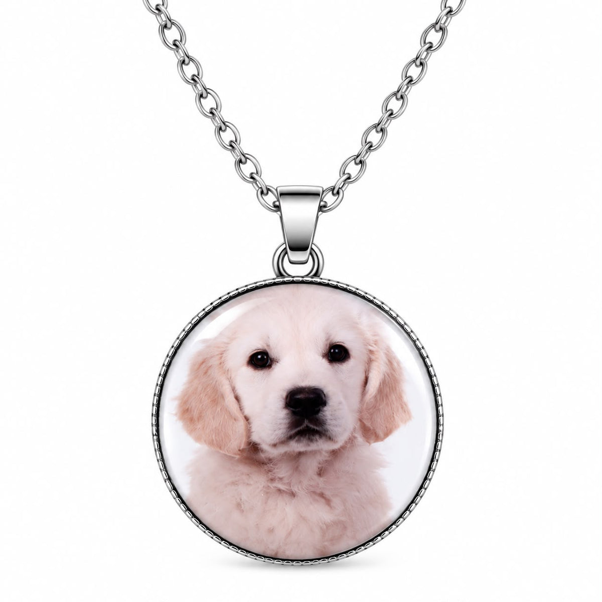 Collana Foto a colori personalizzata e dedica dietro