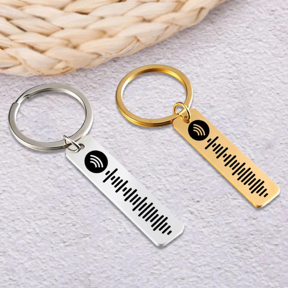 Spotify Keychain Black Steel