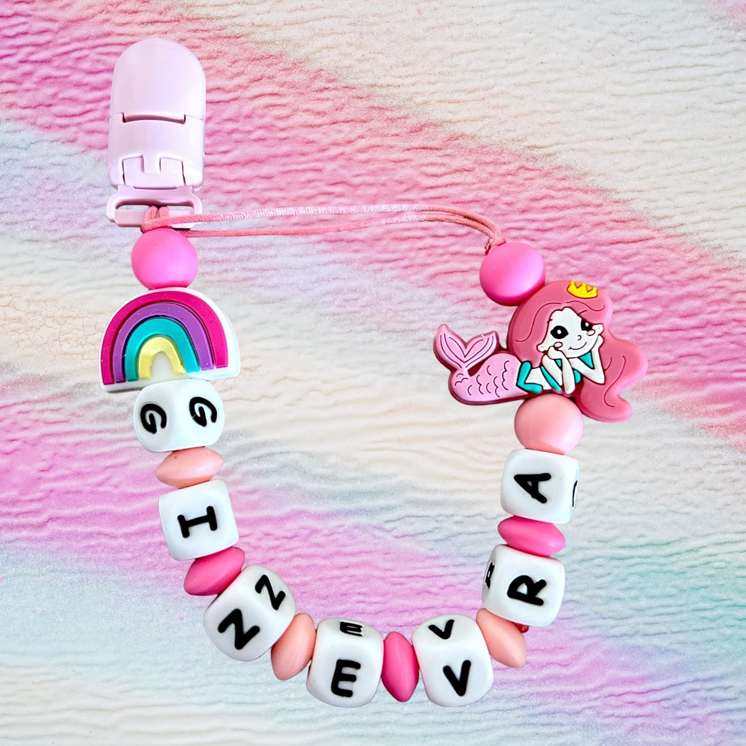"Mermaid/Hot Air Balloon" Pacifier Chain 